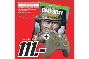 microsoft xbox one s wireless controller groen call of duty wwii