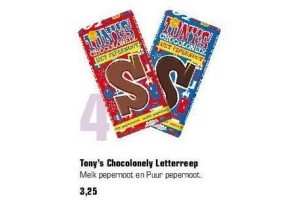 tony s chocolonely lettergreep