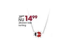 zilveren kids ketting