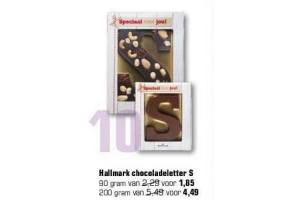 hallmark chocoladeletter s