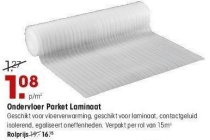 ondervloer parket laminaat