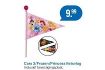 cars3 frozen princess fietsvlag