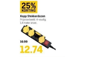 kopp stekkerdozen