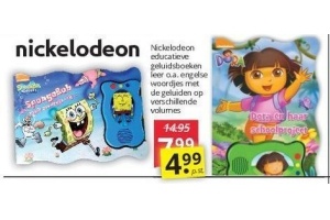 nickelodeon educatieve geluidsboeken