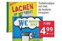 toiletboekjes vol met de leukste moppen