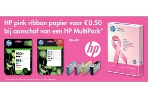 hp pink ribbon papier