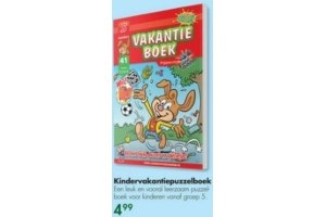 kindervakantiepuzzelboek