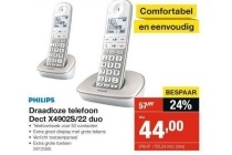 draadloze telefoon dect x4902s 22 duo