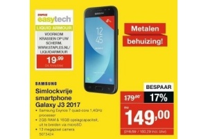 simlockvrije smartphone galaxy j3 2017