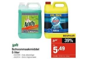 andy schoonmaakmiddel 5 liter