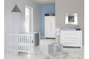 babykamer vittoria wit ledikant commode kast