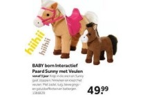 baby born interactief paard sunny met veulen