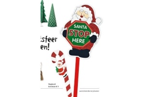 stopbord kerstman