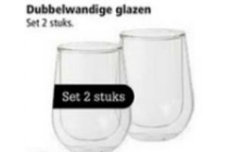 dubbelwandige glazen 6 5 x 10 cm