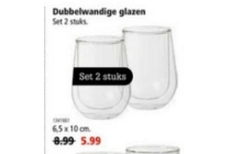 dubbelwandige glazen