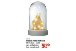 plastic stolp met huis