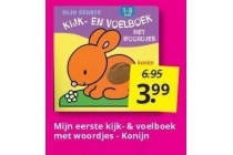 mijn eerste kijk en voelboek met woordjes konijn