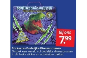 stickertas dodelijke dinosaurussen