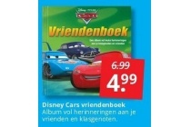 disney cars vriendenboek