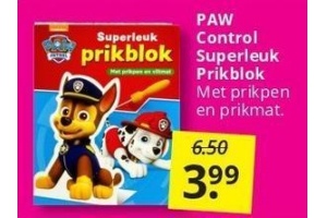 paw control superleuk prikblok