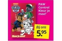 paw control kleur je mee