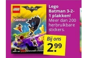 lego batman 3 2 1 plakken