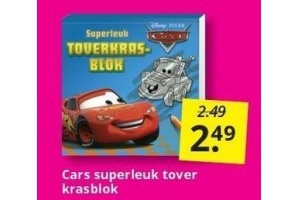 cars superleuk tover krasblok