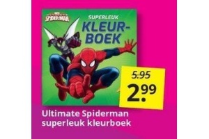 ultimate spiderman superleuk kleurboek