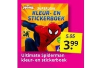 ultimate spiderman kleur en stickerboek