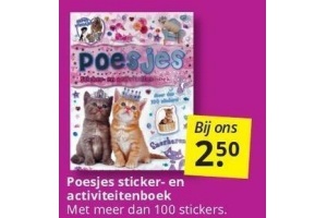 poesjes sticker en activiteitenboek