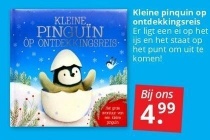 kleine pinquin op ontdekkingsreis