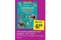 het leukste leesboek voor jongens avi 1 tot 4