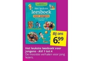 het leukste leesboek voor jongens avi 1 tot 4