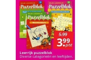 leerrijk puzzelblok