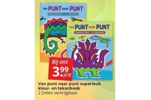 van punt naar punt superleuk kleur en tekenboek