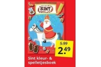 sint kleur en spelletjesboek