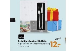 8 delige steakset buffalo