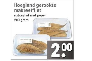 hoogland gerookte makreelfilet