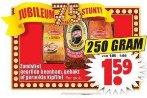 zandvliet gegrilde beenham gehakt of gerookte kipfilet