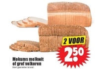 mokums melkwit of grof volkoren