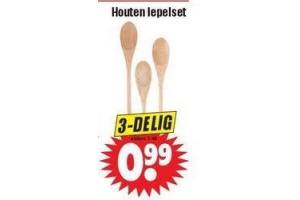 houten lepelset