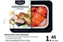 varkenshaas met katenspek