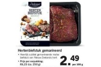 hertenbiefstuk gemarineerd