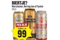 warsteiner hertog jan of tyskie