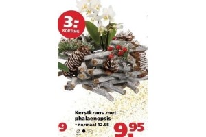 kerstkrans met phalaenopsis