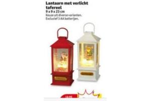 lantaarn met verlicht tafereel