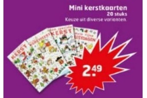 mini kerstkaarten