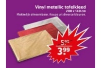 vinyl metallix tafelkleed