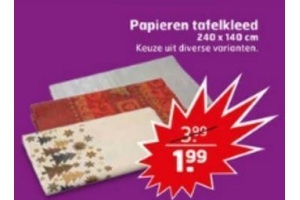 papieren tafelkleed