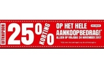 uitverkoop korting 24 november